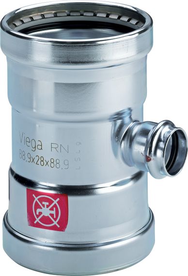 Viega Prestabo T-Stück 54 mm, Modell 1118, verzinkt