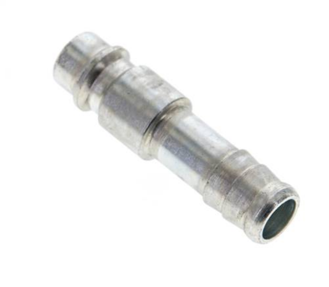 KSS 10 NW7 ST /Kupplungsstecker (NW7,2) 10mm Schlauch, Stahl gehärtet & verzinkt