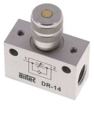 [DR 14] DR 14 / Block-Drosselrückschlagventil, G 1/4", Präzisionsausführung