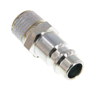 [KSG 14 NW7 ST] KSG 14 NW7 ST / Kupplungsstecker (NW7,2) R 1/4"(AG), Stahl gehärtet & verzinkt