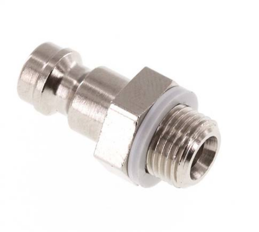 [KSG 18 NW5 MSV] KSG 18 NW5 MSV / Kupplungsstecker (NW5) G 1/8"(AG), Messing vernickelt