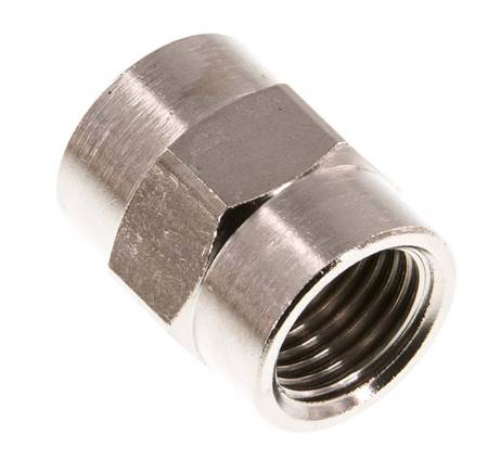[MU 14 MSV] MU 14 MSV / Muffe G 1/4"-G 1/4", Messing vernickelt