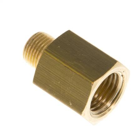 [RN 1814 MS] RN 1814 MS / Reduziernippel G 1/8"(AG)-G 1/4"(IG), 16 bar